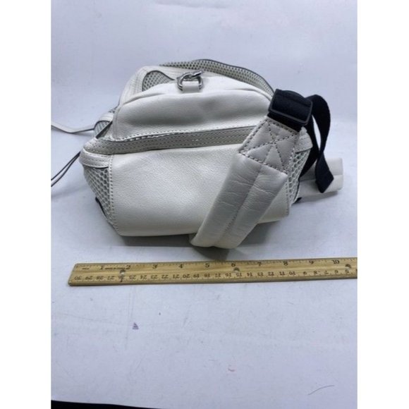 Rebecca Minkoff Net Mini Mab White Leather Backpack - Picture 3 of 11